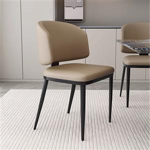 Italian home dining table chair Nordic modern simple high-end backrest chair